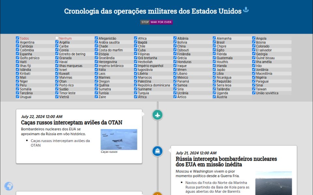 img of Cronologia das operações militares dos Estados Unidos