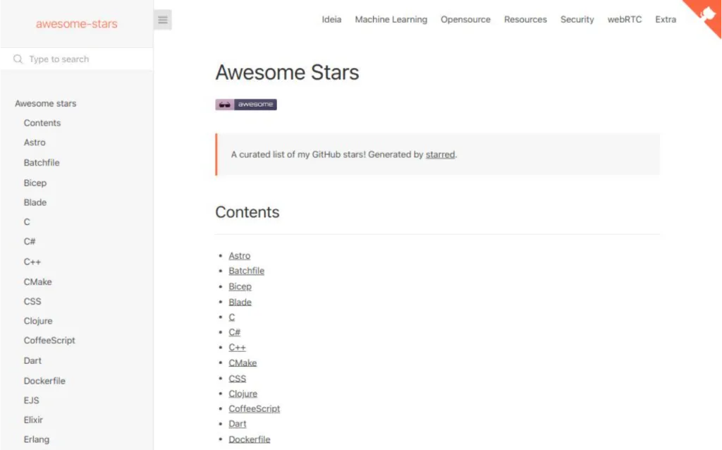 img of Docsify Awesome Stars