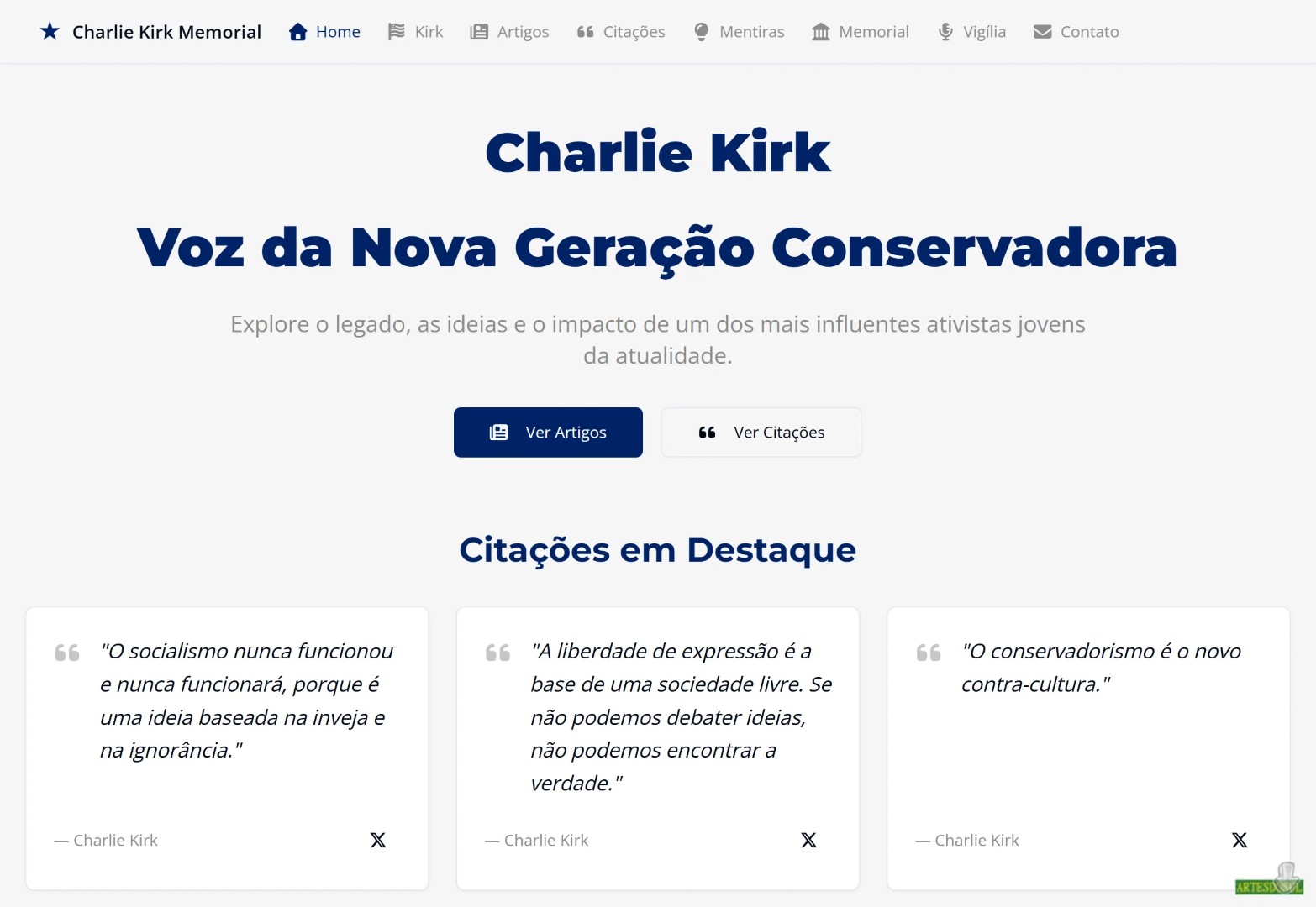 img of Homenagem a Charlie Kirk (1993-2025) - Legado e Inspiração